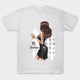 Scorpio Girl Black Dress T-Shirt